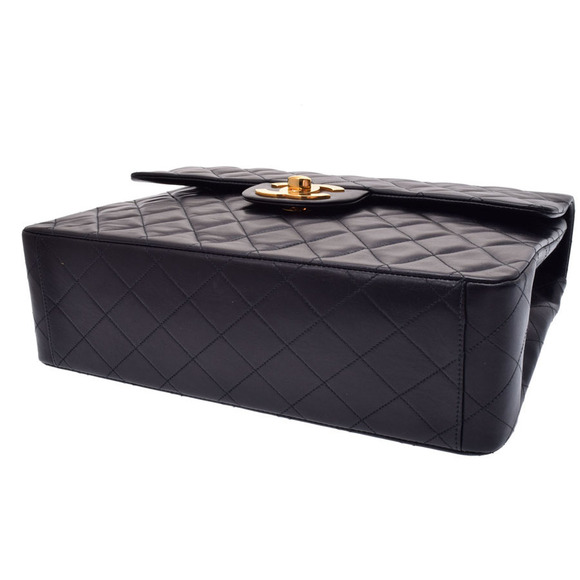 Chanel Deca Matelasse Chain Shoulder Bag Black Lambskin - Picture 4 of 9